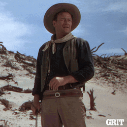Sweaty Three Godfathers John Wayne GIF