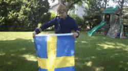 Sweden Flag As Cape