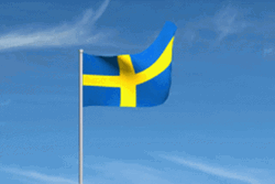 Sweden Flag Waves