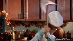 Swedish Chef Slicing Pumpkin  GIF