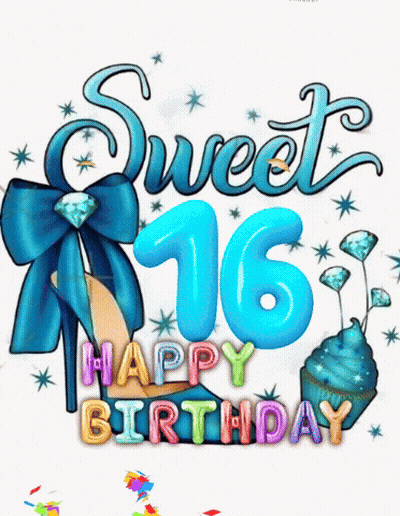 Sweet 16 High Heel Birthday GIF