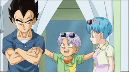 Sweet Bulma Angry Vegeta GIF