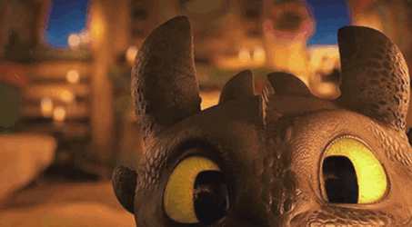 Sweet Close Up Look Toothless Meme GIF