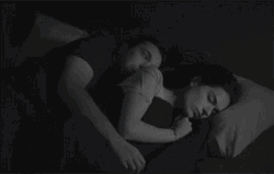 Sweet Couple Black And White Snuggles GIF