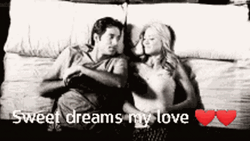 Sweet Dreams My Love Lying Couple In Bed GIF