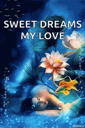 Sweet Dreams My Love Sleeping Fantasy Mermaid GIF
