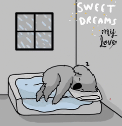 Sweet Dreams My Love Sleeping Koala Animation GIF