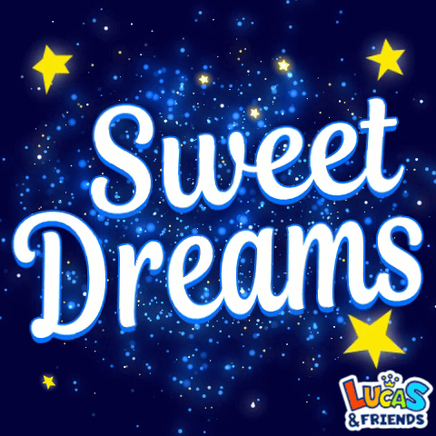 Sweet Dreams Poster With Stars GIF