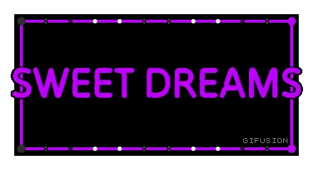 Sweet Dreams Sign In Purple Sticker