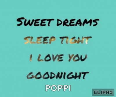 Sweet Dreams Sleep Tight I Love You Goodnight Blue Background GIF