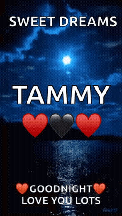 Sweet Dreams Tammy Goodnight Love You Lots Greeting Card GIF