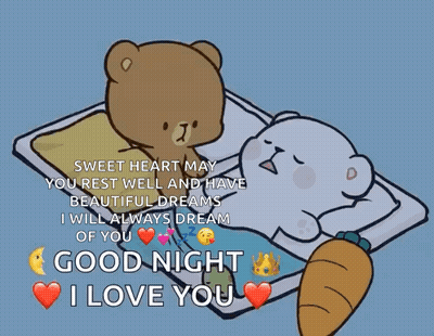 Sweet Heart Rest Well Have Beautiful Dreams Goodnight I Love You GIF