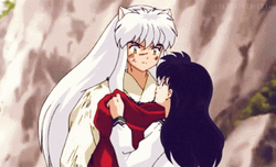 Sweet Inuyasha Kagome GIF