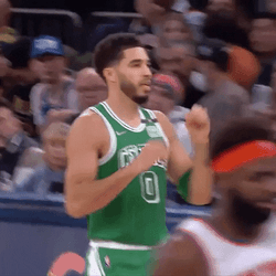 Sweet Jayson Tatum Jaylen Brown Looking GIF