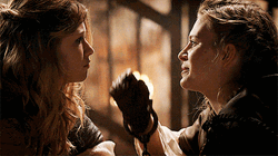 Sweet Lesbians Holding A Girl's Face GIF