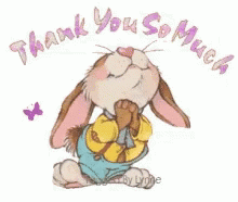 Sweet Little Bunny Thank You So Much GIF