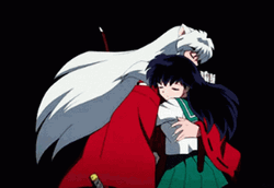 Sweet Moments Kagome Inuyasha GIF