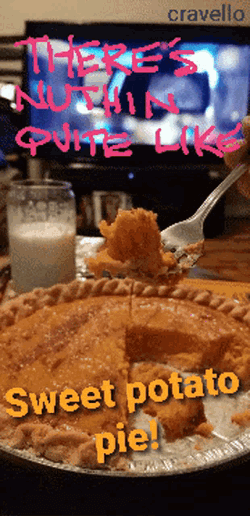 Sweet Potato Pie Happy Turkey GIF