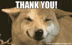 Sweet Puppy Smiling Thank You GIF