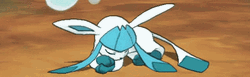 Sweet Sleeping Pokemon Glaceon GIF