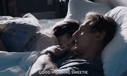 Sweet Wife Saying Good Morning Husband GIF