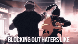 Swerve To Block Haters GIF