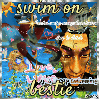 Swim On Water Water Everywhere GIF