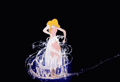 Swimmer Ocean With Blue Drop And Fox Circles GIF