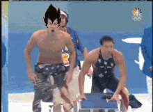 Swimmer Unleash Super Saiyan  GIF