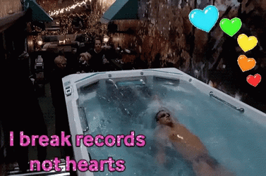 Swimming Broken Record Not Hearts GIF