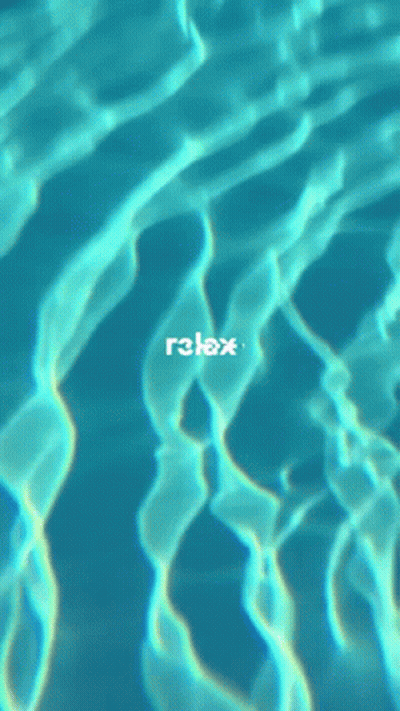 Swimming Pool Saying Relax GIF