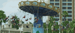 Swing Carousel At Theme Park