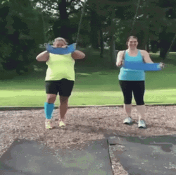 Swing Set To The Face Fails GIF