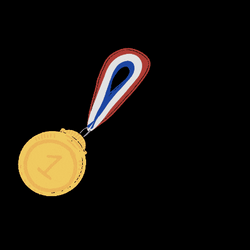 Swinging Gold Medal GIF