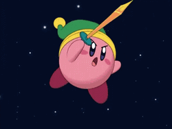 Swinging Sword Kirby GIF