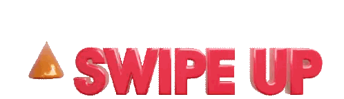 Swipe Up Sign With Triangle Sticker