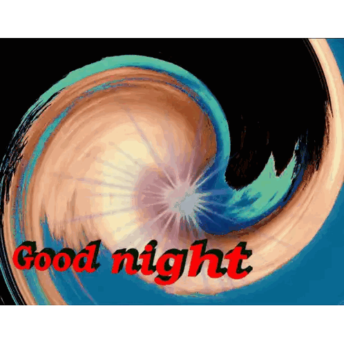 Swirl With Good Night Text Sticker