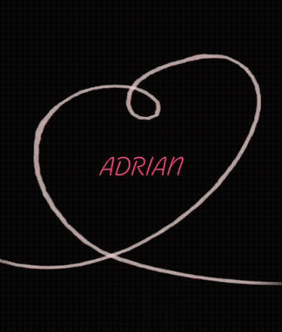 Swirl With Name Adrian GIF