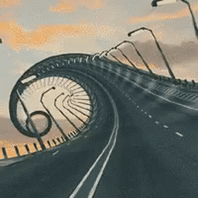 Swirling Road GIF