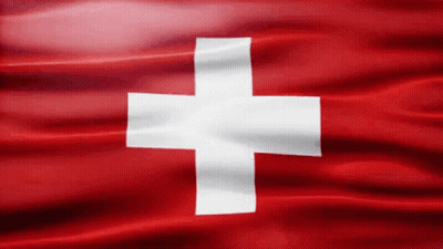 Swiss Flag With White Cross GIF