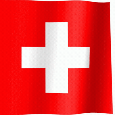 Swiss Flag With White Cross GIF