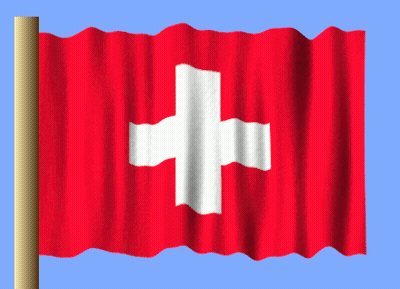 Swiss Flag With White Cross GIF