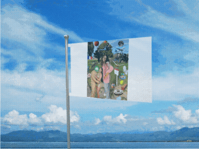 Swiss Flag With White Cross GIF