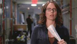 Swoon Tina Fey Passing Out GIF