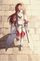 Sword Art Online Asuna Walking GIF