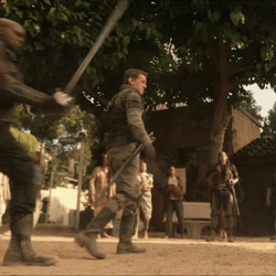 Sword Fight Jean Claude Van Vs Steven GIF