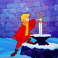 Sword Fighting Arthur Sword In The Stone  GIF