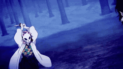 Sword Fighting Demon Slayer Giyo Tomioka Sabito GIF