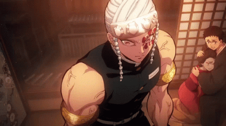Sword Fighting Tengen Demon Slayer GIF