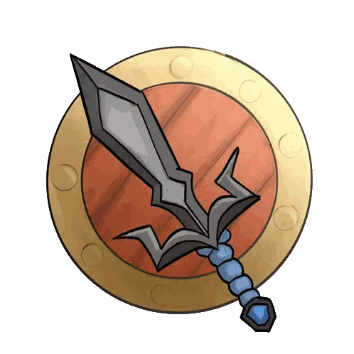 Sword In Circle Sticker